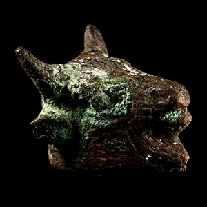 Eastern Roman Bronze Head of a Bull