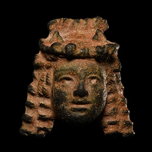 Roman Bronze Mask Appliqué