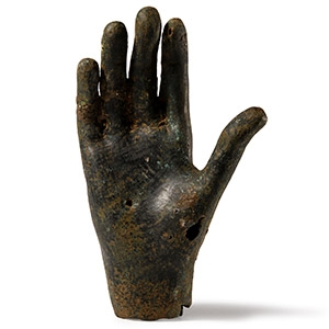Bronze Hand-Shaped Military Standard Finial