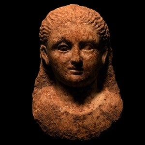 Roman Marble Head of a Young Man
