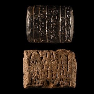 Sumerian Cuneiform Tablet Group with Legal Texts