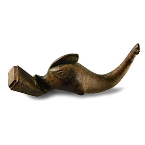 Roman Bronze Dolphin Figure