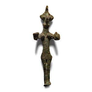 Syro-Hittite Bronze Female Idol