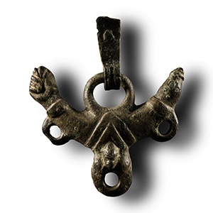 Roman Bronze Phallic Pendant