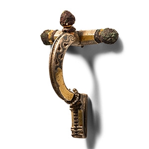 Roman Silver Crossbow Brooch