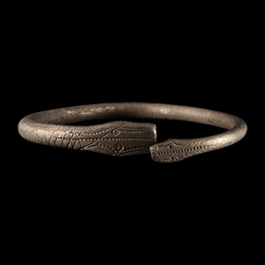 Romano-Celtic Silver Snake Bracelet