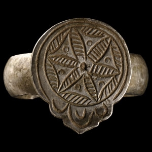 Medieval Period Silver Ring with Star