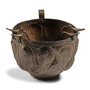 Medieval Period Silver Cup with Birds