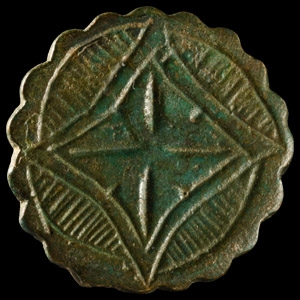 Medieval Bronze Ring with Star Motif