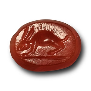 Roman Carnelian Gemstone with Hare