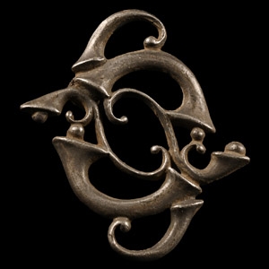 Roman Silver Trumpet Whorl Brooch