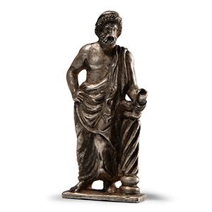 Post Medieval Silver Statuette of Jupiter