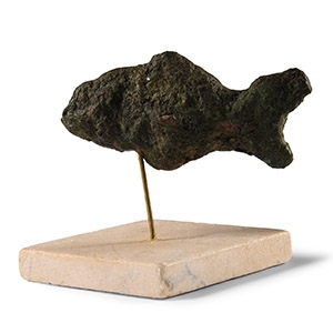 Iron Age Celtic Bronze Fish Statuette