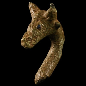 Iron Age Celtic Bronze Votive Horses Head