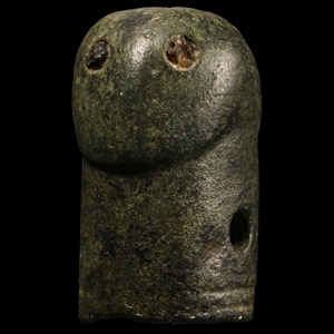 Iron Age Celtic Bronze Phallic Head Terminal