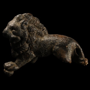 Roman Bronze Lion Statuette