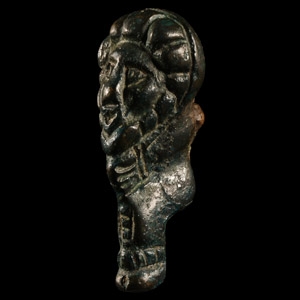 Roman Bronze Germanic Bound Captive Mount