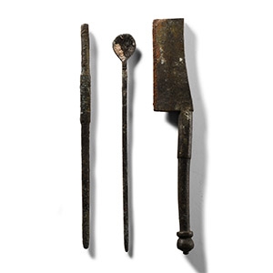Roman Bronze Medical Instrument Group