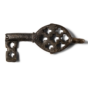 Byzantine Bronze Openwork Key