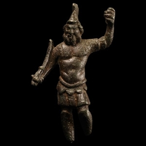 Roman Bronze Jupiter Dolichenus Statuette