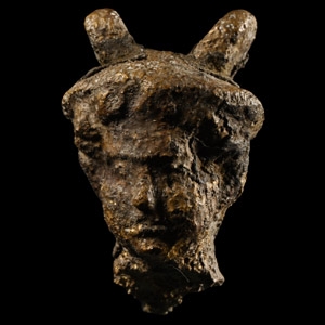 Roman Bronze Statuette Head of Mercury