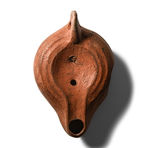 Roman Redware Oil Lamp