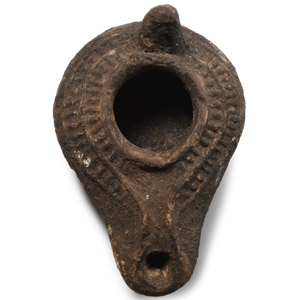 Roman Buffware Slipper Oil Lamp