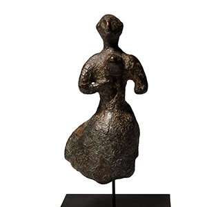 Minoan Bronze Statuette of a Lady