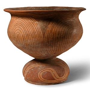 Large Ban Chiang Period Painted Chalice