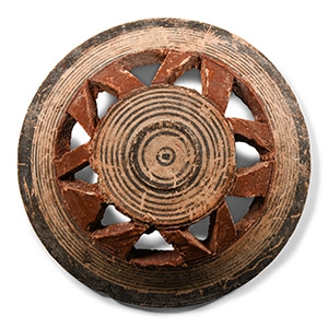 Cypriot Bichrome Ware Openwork Dish