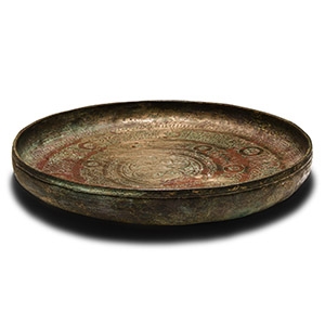 Khorasan Bronze Dish with Foxes