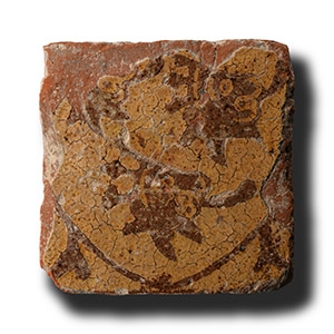 Medieval English Three Lions Floor Tile