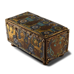 Medieval Chrismatory with Limoges Panels