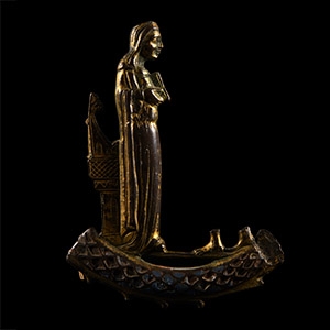 Medieval Crozier Head with the Virgin Annunciate