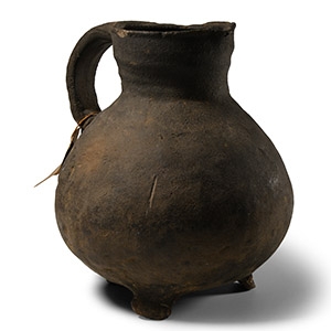 Medieval Globular Tripod Jug