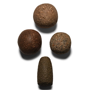 Stone Age Pecked Hammer Stone Collection
