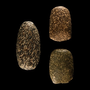 Stone Age Speckled Stone Axehead Group