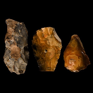 Stone Age British Knapped Flint Tool Group