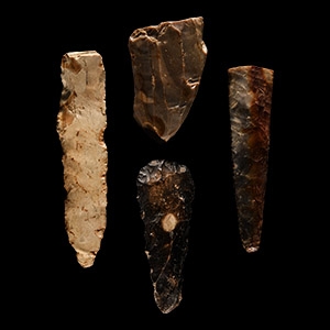 Stone Age Knapped Flint Tool Group