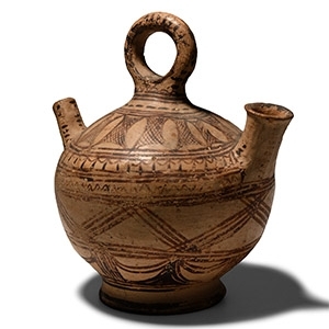 Moroccan Berber Painted Vessel
