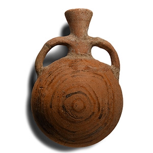 Cypro-Archaic Buff Pottery Pilgrims Flask