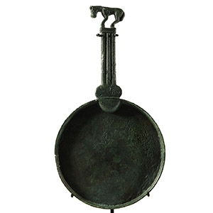 Scythian Bronze Mirror with Panther Handle