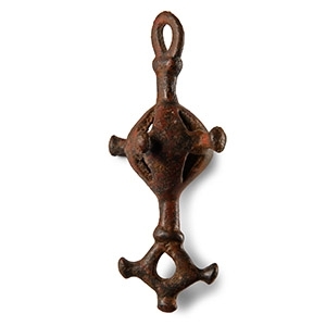 Western Asiatic Bronze Pendant with Cross