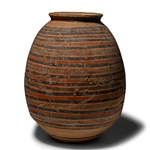 Daunian Painted Terracotta Storage Jar