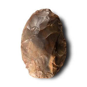 Stone Age Cissbury Ring Knapped Flint Oval Axehead