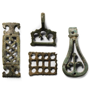 Roman Bronze Belt Mount Group