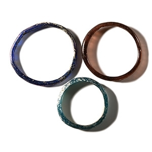Roman Coloured Glass Bracelet Group