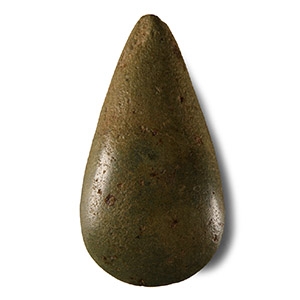Stone Age Polished Green Stone Axehead