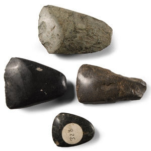 Stone Age Polished Axehead Group
