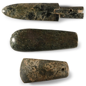 Chinese Polished Green Stone Tool Collection